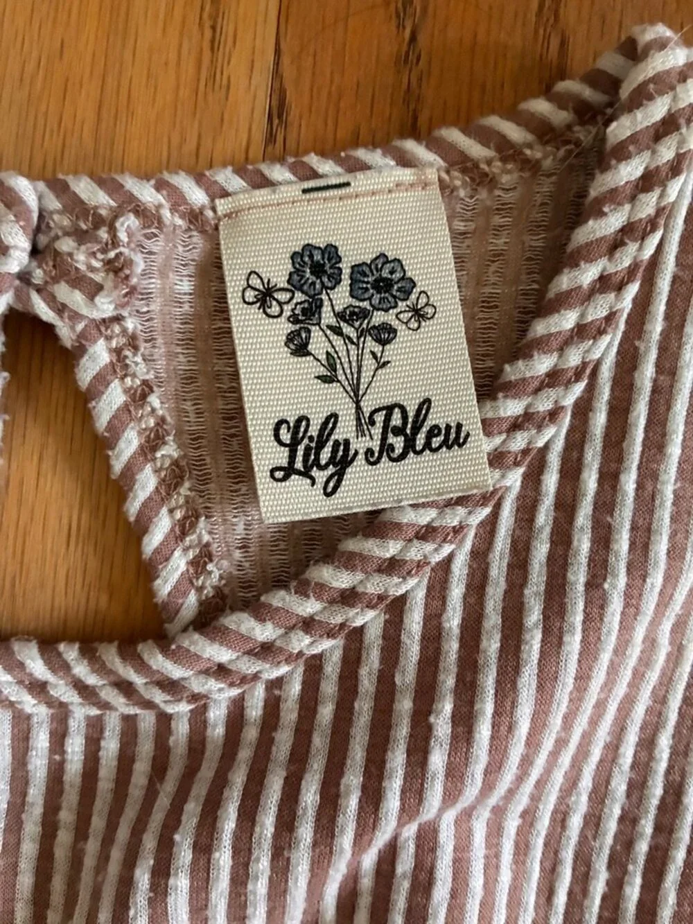 Adorable Lily Bleu Girls Striped Wide Leg Jumpsuit Boho Size 10